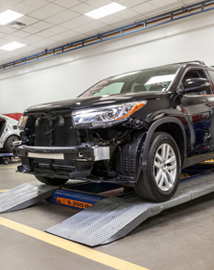 Toyota on vehicle lift | Jimmy Vasser Toyota of Napa in Napa CA