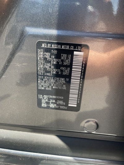 2022 Nissan Armada SL