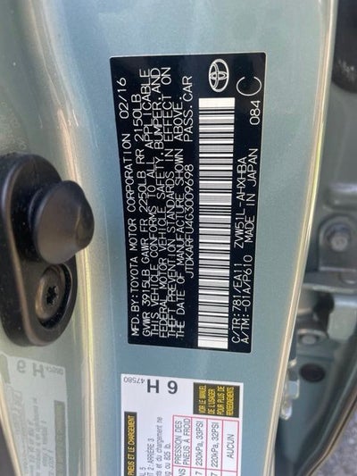 2016 Toyota Prius Four Touring