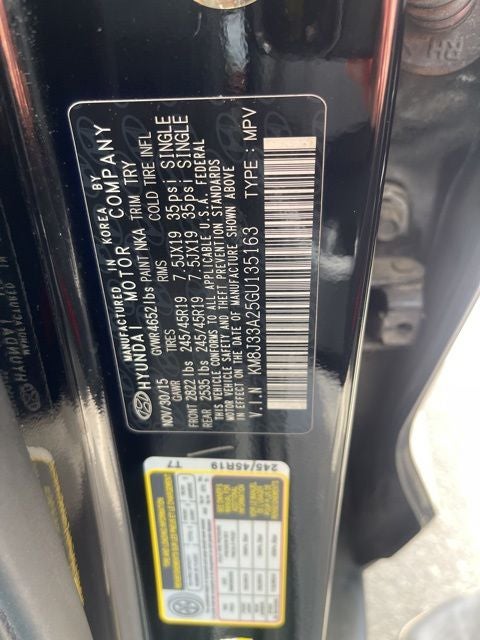 Used 2016 Hyundai Tucson Limited with VIN KM8J33A25GU135163 for sale in Napa, CA