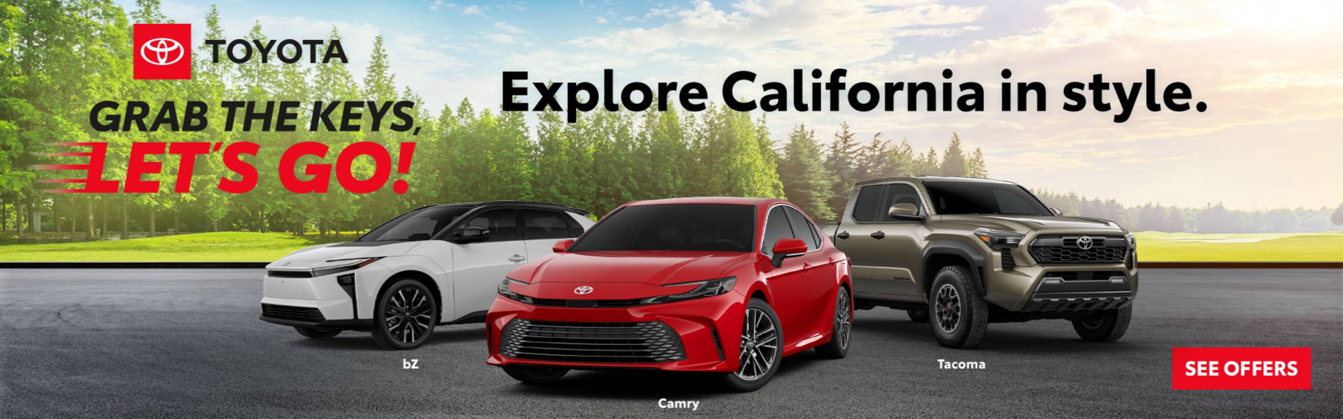 Explore California in Style in a Toyota from Jimmy Vasser Toyota of Napa